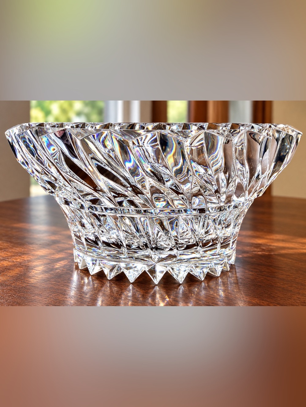 Mikasa Rainier Vintage 9” Heavy Crystal Bowl